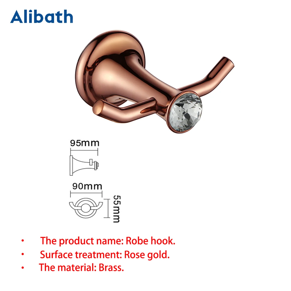 luxury rose gold bathroom accessories brass wall mounted toilet brush paper towel holder rack glass shelf bath hardware set free global shipping