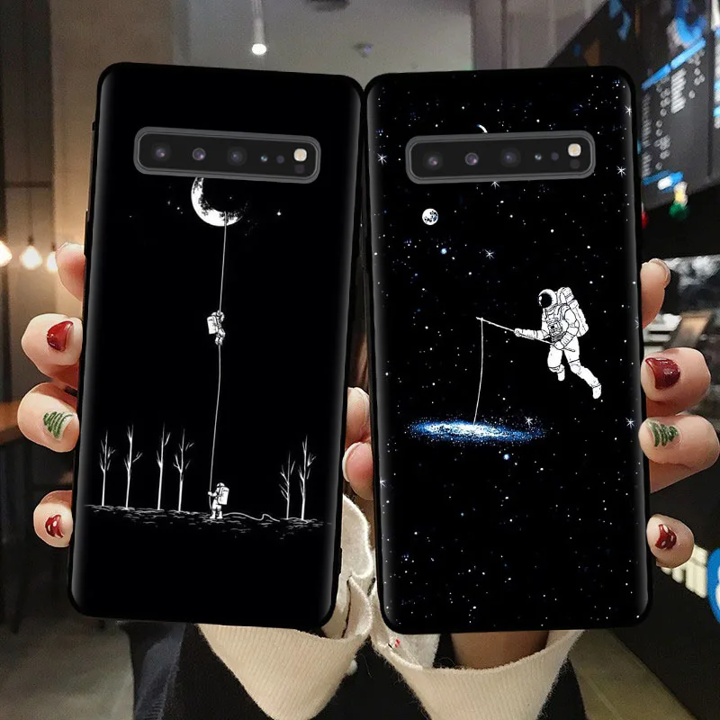Чехол-накладка для Samsung S8 S9 S10 S20 Plus S7 Edge силиконовый с рисунком | Мобильные