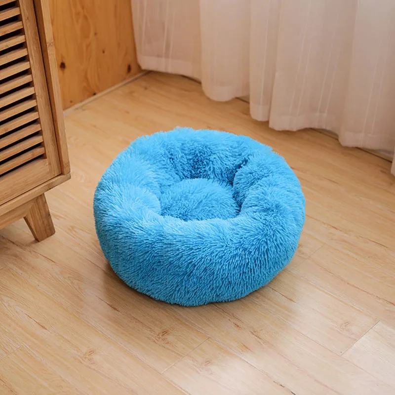 

Comfortable Kennel Sleeping Bag Puppy Cushion Mat Cat Nest Pet Supplies Super Soft Cat Bed Autumn Winter Warm Round Pet Bed
