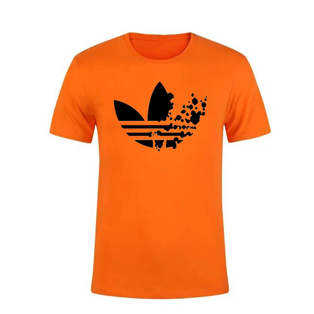 Летняя черная футболка с принтом в стиле Харадзюку топы коротким рукавом мужская