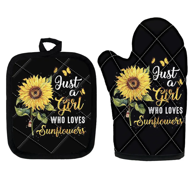 

Перчатки кухонные с принтом «You Are My Sunshine»