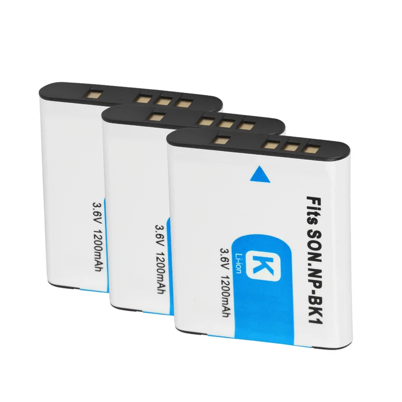 Аккумуляторная батарея для камеры SONY W190 W370 W180 S750 S780 S950 S980 NP BK1 1200 мАч|Цифровые