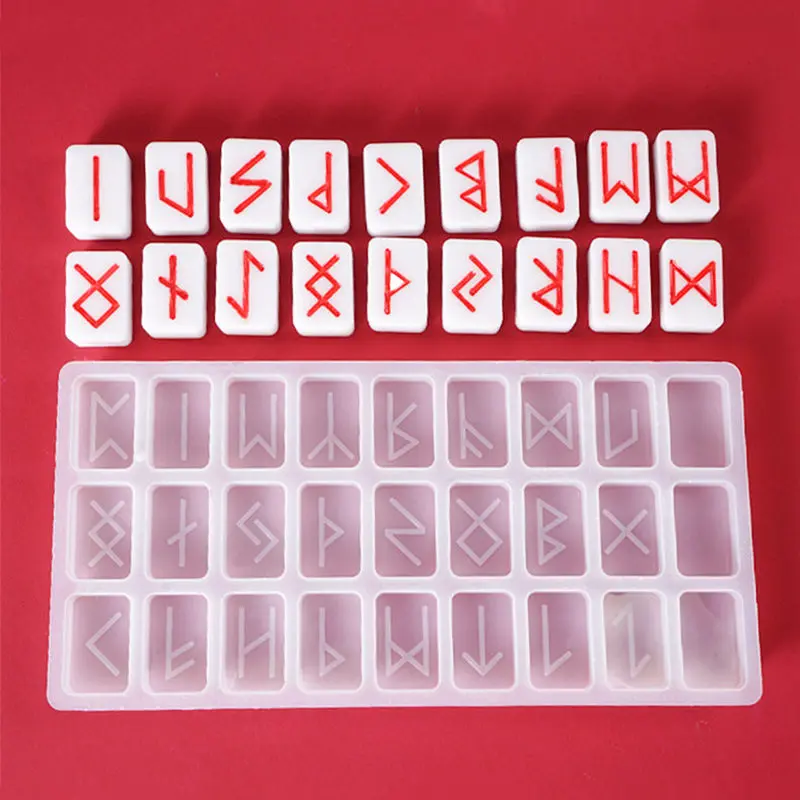 

Rune Symbol Resin Mold Energy Symbol Mirror Crystal Epoxy Mold Rune Text Silicone Mold For Resin DIY