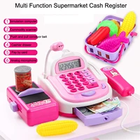 cashier toy cash register playset pretend play set for kids colorful children%e2%80%99s supermarket checkout toy with microphone sounds