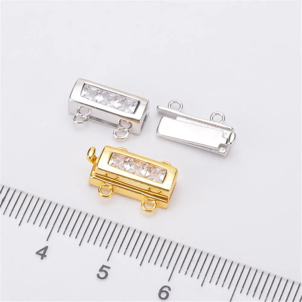 

Real Solid S925 Sterling Silver Connectors Hooks Long Necklace Bracelet Clasps DIY Fine Jewelry Accessories Free Shipping
