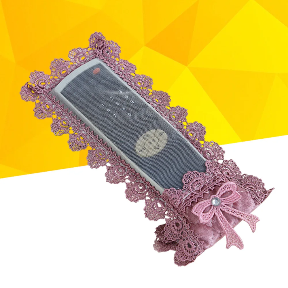 

1PC European Style Creative Beautiful Fabric Lace Cover for Set Small Size(Deep Purple)