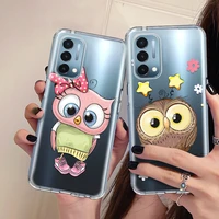 lovely owl clear phone case for oneplus nord 2 ce 5g n200 n100 soft tpu cover for one plus 8t 8 7 5 6 5 t 7t 6 9 pro 9pro capa