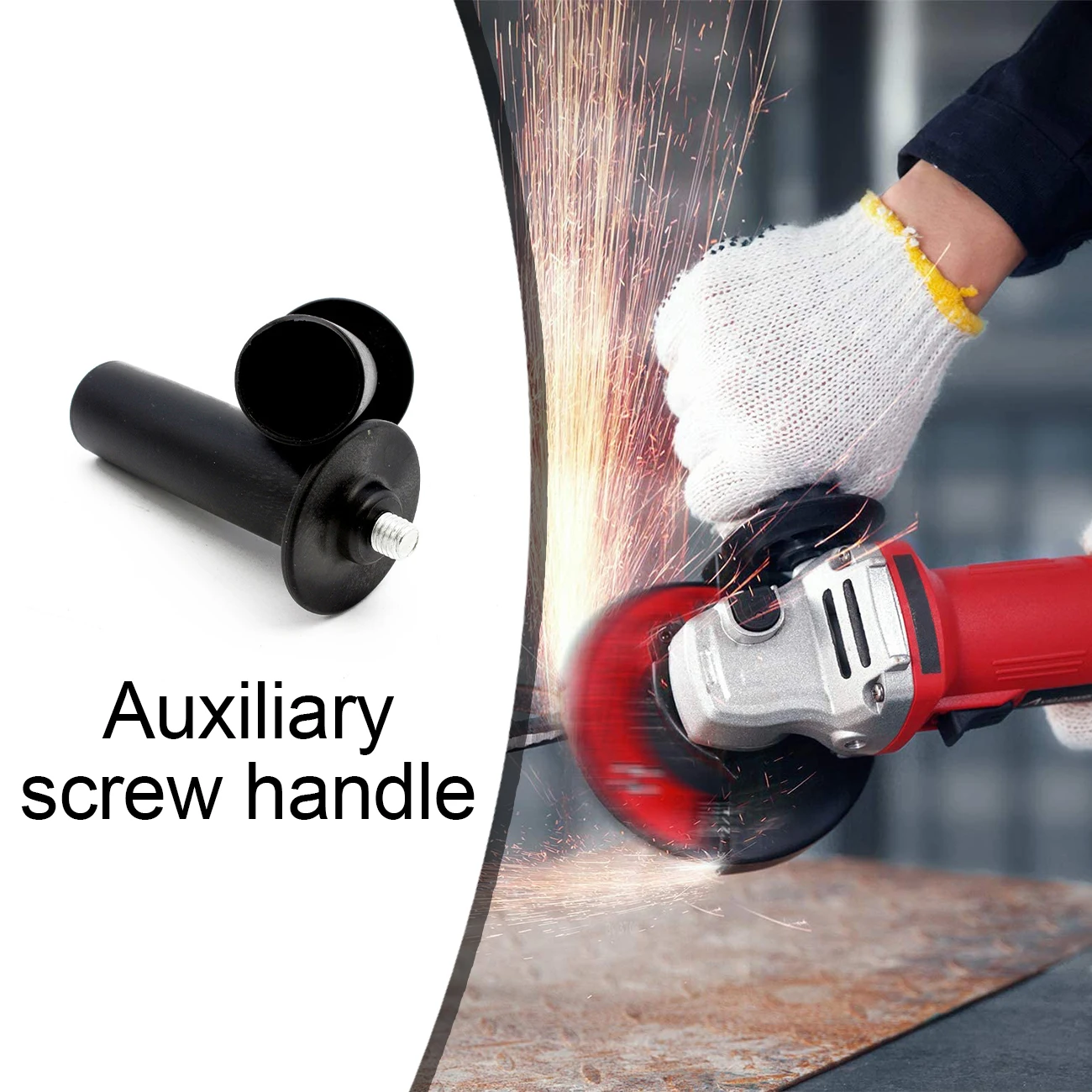 

Polisher Angle Polisher Front Handle Angle grinder handle M8/M10 Accessory auxiliary side handle Tool accessories