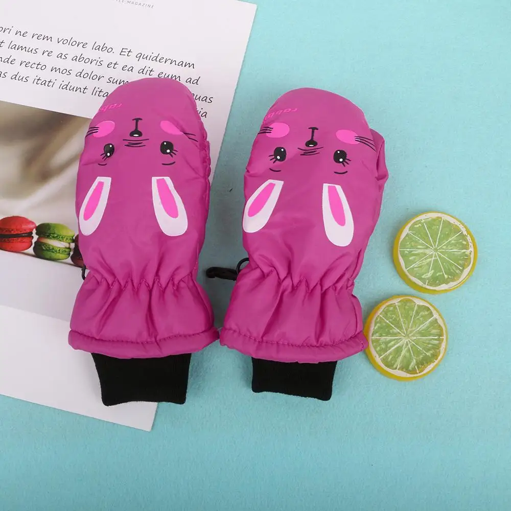 Детские зимние теплые перчатки ветрозащитные для детей мальчиков и девочек