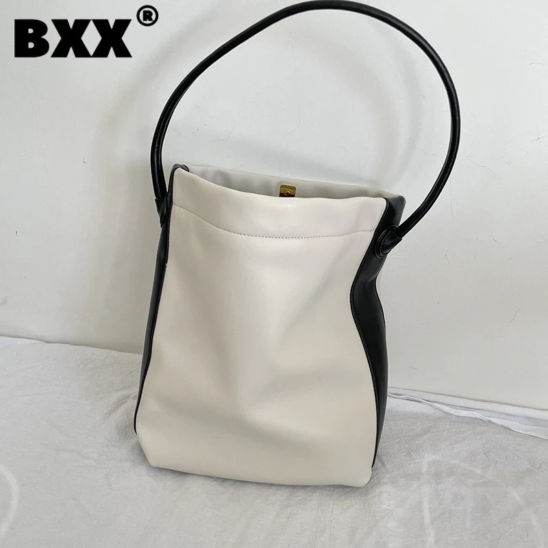 

[BXX] Woman New Simple High Capacity PU Leather Crossbody Bags Branded Shoulder Bag Trending Luxury Hand Bag Autumn 2021 HU179