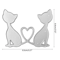 cats metal cutting dies stencil scrapbooking diy album stamp paper card mold embossing decoration p15d