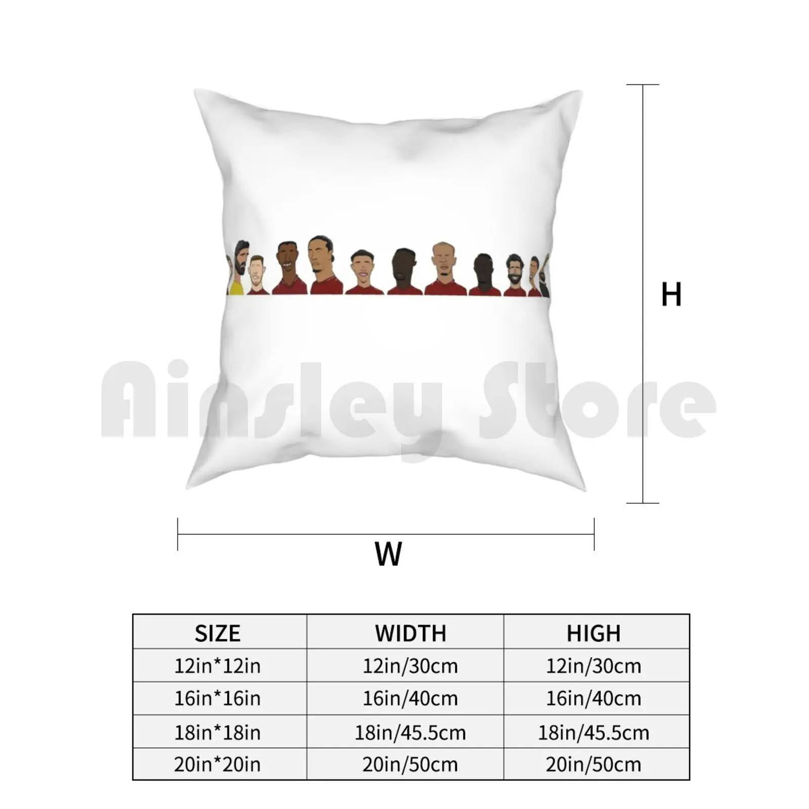 2018 / 19 | Mo Salah Jurgen Klopp Alisson Becker и многое другое! Подушка с рисунком для дома мягкий