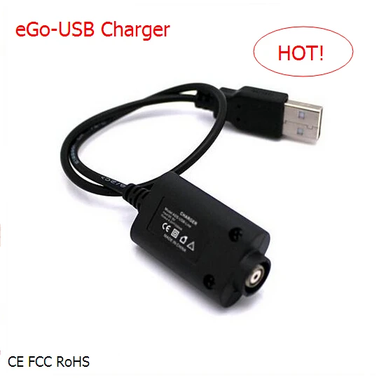 Эго USB Зарядное устройство электронные сигареты eGo резьбы usb адаптер зарядный кабель для передачи данных для электронные сигареты eGo EVOD CBD Батарея Vape Наборы