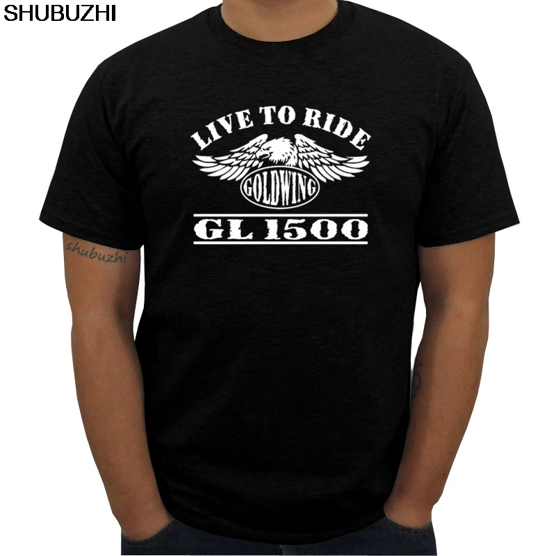 

New Summer fashion brand Tee Shirt New Japanese Motorcycle Goldwing GL 1500 GL1500 Motorcycle T-Shirt men Cool T shirt big size