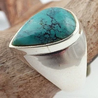 man turquoise gemstone mens ring birthstone fine jewelry size 6 10