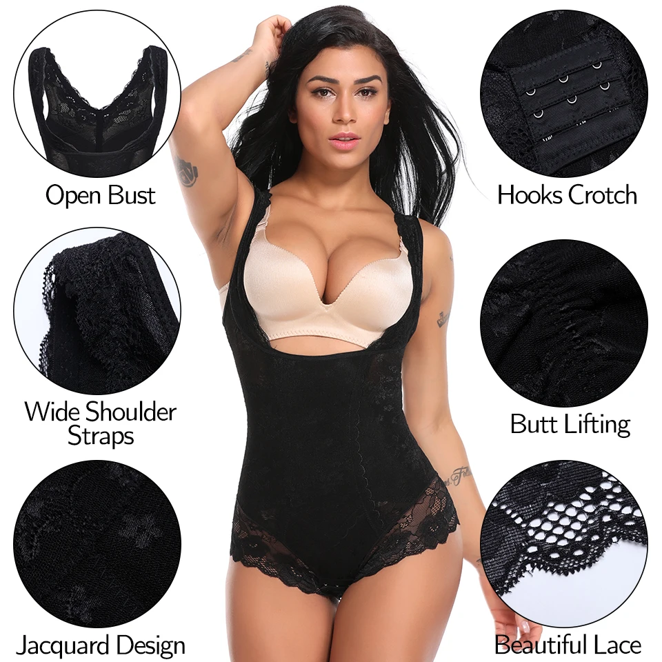 Women's Shapewear Waist Trainer Bodysuits Slimming Underwear Seamless Full Body Shaper Firm Control Bodybriefer Postpartum Fajas