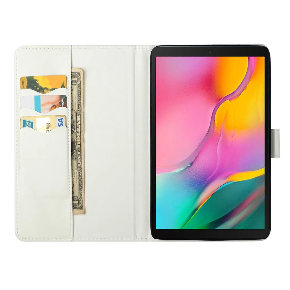 Кожаный чехол для Samsung Galaxy Tab A 10,1 SM-T510 T515 Coque для Galaxy Tab A 10,1 T510 T515 крышка Capa+ пленка+ ручка