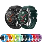 Ремешок для часов huawei gt, силиконовый, для Samsung galaxy watch 46 мм, 42 мм, gear S3 frontierclassic, 22 мм, 20 мм, amazfit pace