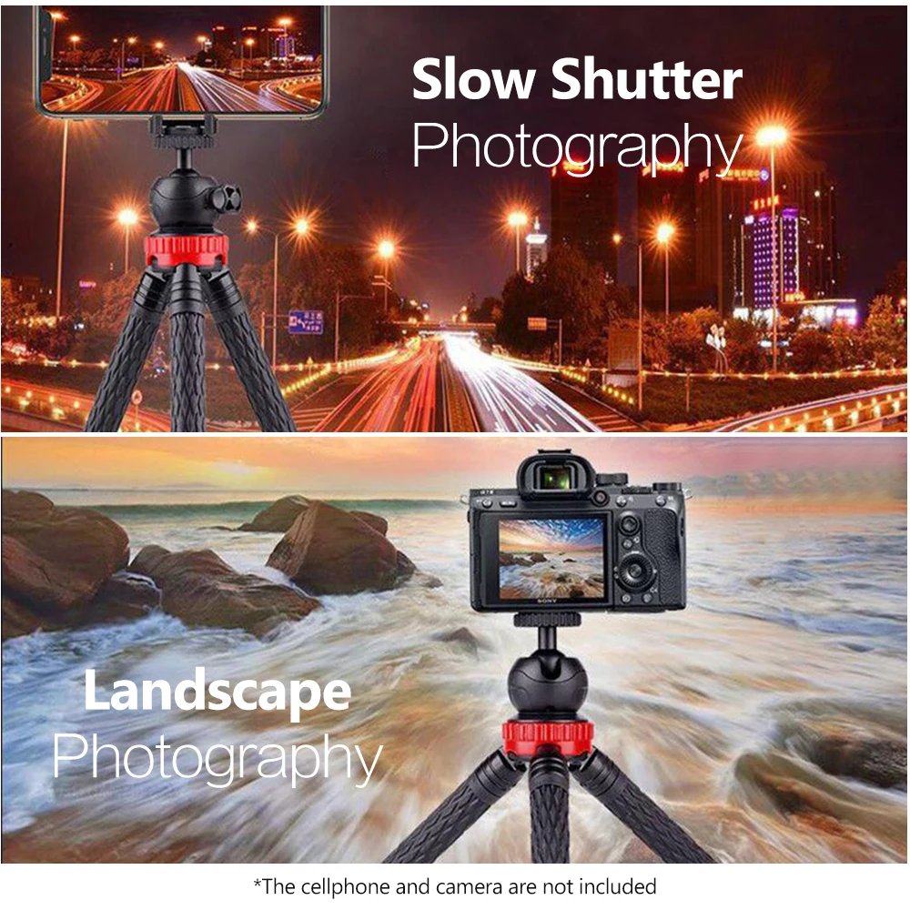 Штатив Трипод для телефона GIZOMOS GP 05ST с 8 регулируемыми уровнями съемки в реальном