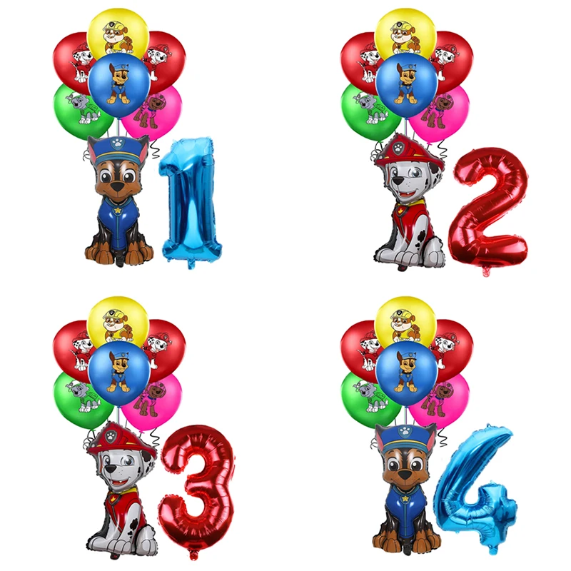 Мультяшные персонажи из мультфильма Щенячий патруль игрушечный воздушный шар