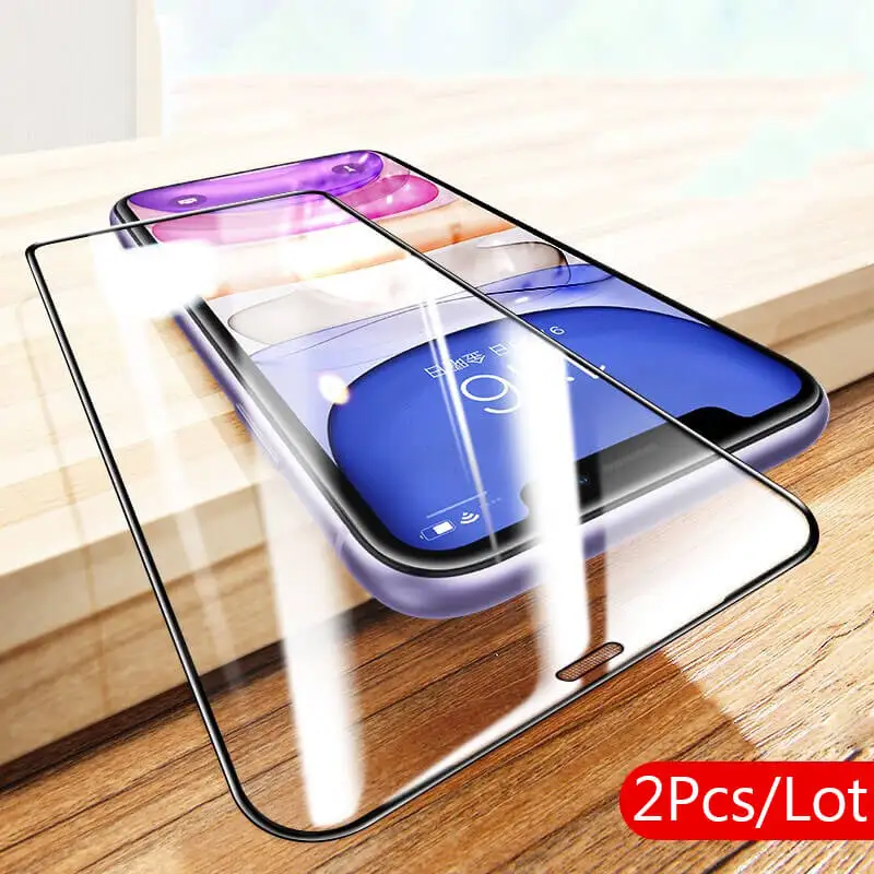 2 шт. Защитное стекло для iphone 11 Pro Max Xr Xs 10 X Стекло экрана мобильного телефона на aifone