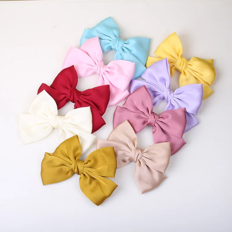 

5PCS Red Bow Hairpin Female Back Head Spring Clip Hair Accessory Hair Rope Japanese Hairpin Headdress Clip