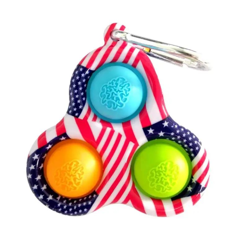 

Simple Dimple dimmer Fidget Toy Popper Handheld Mini Soft Silicone Stress Relief Hand Sensory Fidget Toys KeyChain for KidsAdult