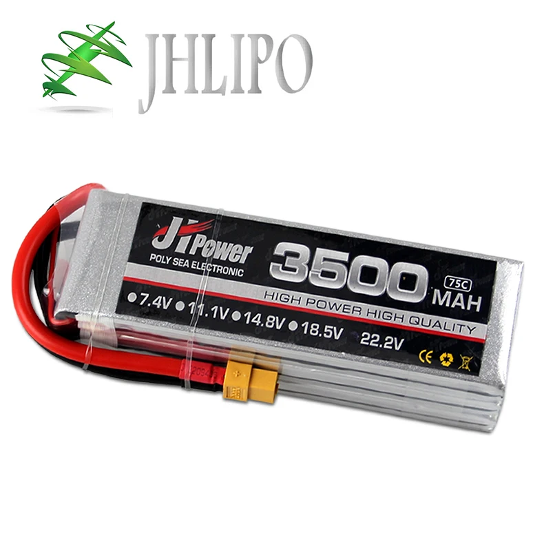 

JH Lipo Battery 3500mAh 75C/225C 2S 7.4V 3S 11.1V 4S 14.8V 5S 18.5V 6S 22.2V High Rate Lithium Polymer Batteries for RC Boat Car