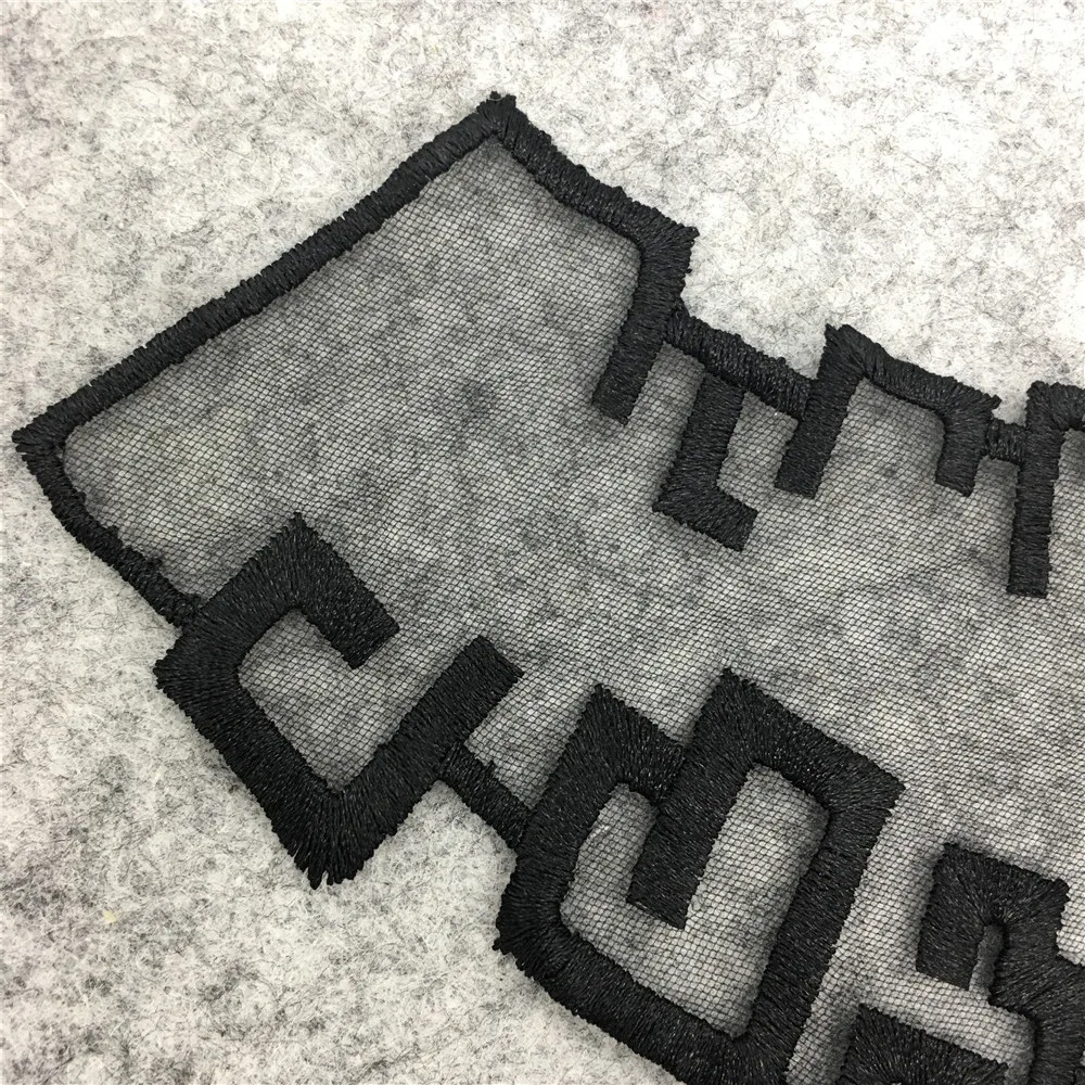 Аппликация из органзы для вышивания ткань шитья искусственный воротник