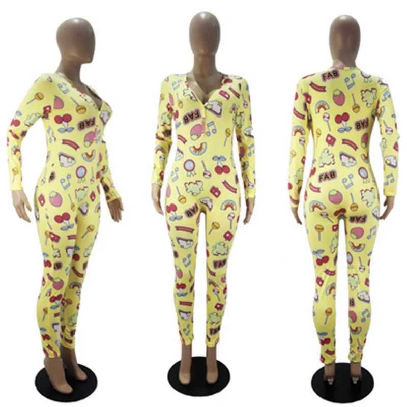 

Sexy Street Women Overalls Casual Pants Female Rompers Jumpsuit Fashion Fall 2020 Long Sleevelecasual Sports Bodysuits