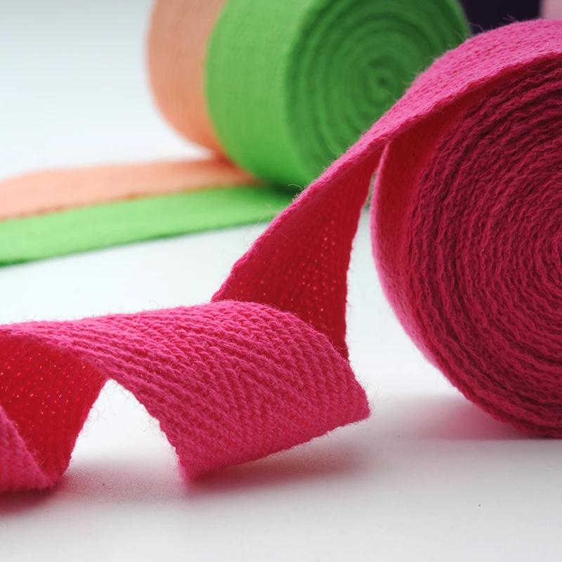 Красочные 10 мм шеврон 100% хлопчатобумажная лента для Геринга обшивка упаковки