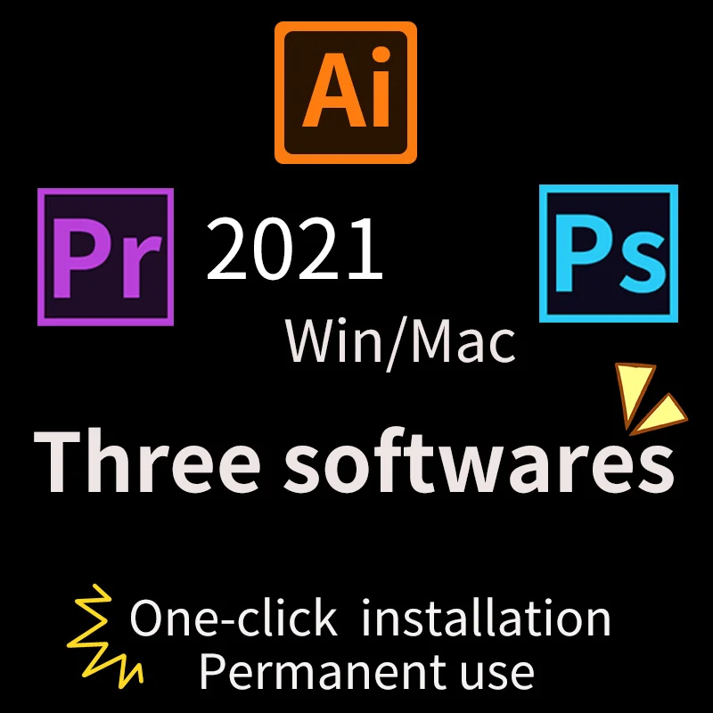 

Combination special offer] 2021 Photoshop, Illustrator and premiere ProLifetime for WIN and MAC