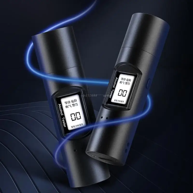 

Alcohol Tester High Accuracy Digital Breathalyze LCD Display USB Charging Breath Alcohol Tester