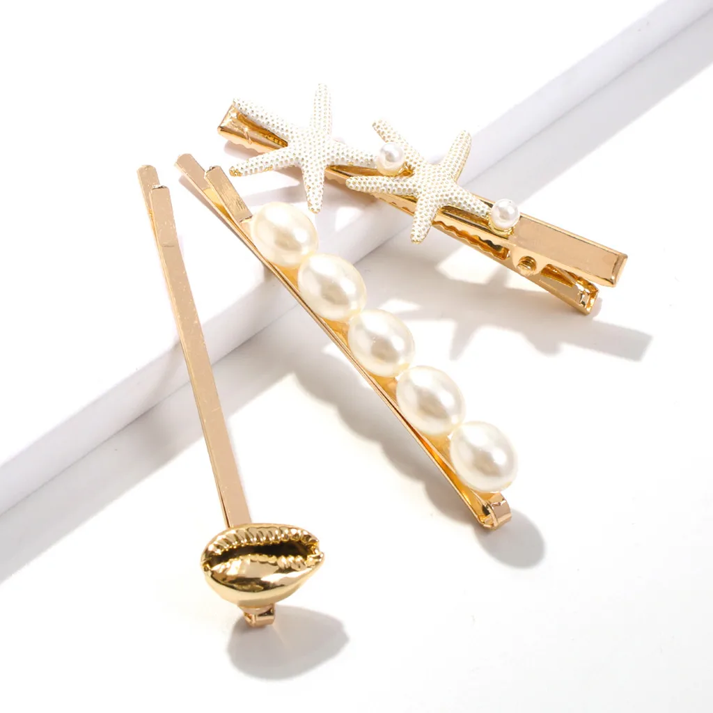 Fresh Bohemian Marine Style Shell Conch Posterior Clip Hairpin Jewelry gift Liu Hai clip hair wild jewelry заколки new 05* | Красота и