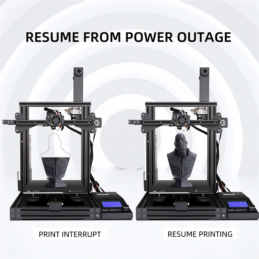 3D принтер ANYCUBIC Mega Zero 2 0 3D-печать с горячей платформой полностью металлический
