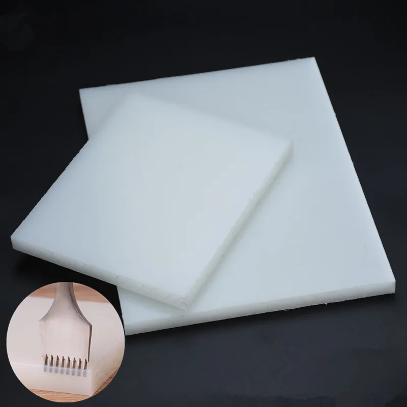 1 шт. Белая Квадратная искусственная резиновая решетка коврик для кожевенного