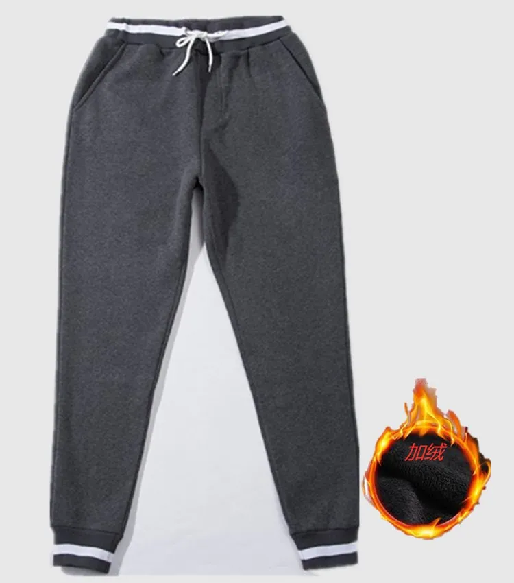 

Осенние новые спортивные брюки, Мужская Уличная одежда, модные флисовые брюки, мужские длинные брюки на шнуровке для мужчин, повседневные б...