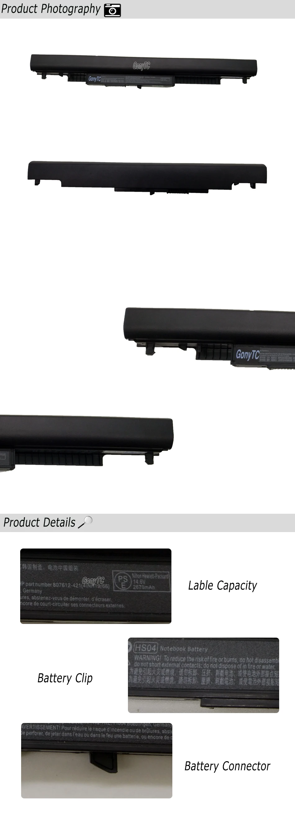 Для hp Pavilion 14-ac0XX 15-ac0XX HS04 HSTNN-LB6V HS04 HSTNN-LB6U ноутбук Батарея для hp 245 255 250 240 G4 Тетрадь ПК