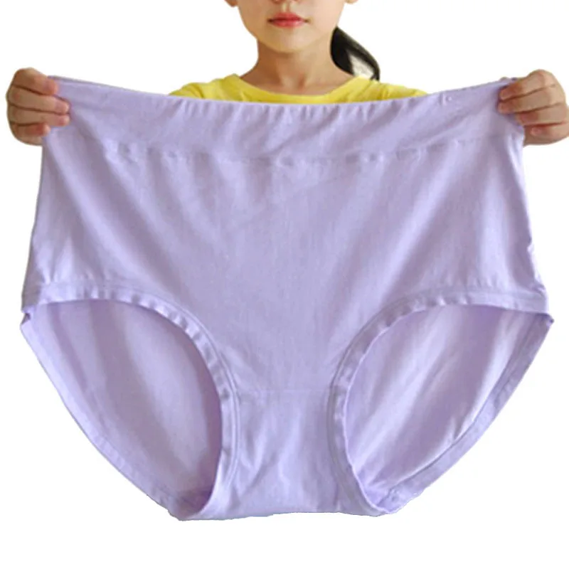 

150kg Plus Size Women Panties Fattening Extra Large Milk Silk Triangle Underpants Head Female Mother Middle Aged Underwear