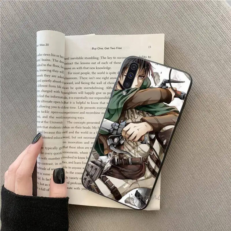 

attack on Titan Design Phone Case For Samsung A20 A30 30s A40 A7 2018 J2 J7 prime J4 Plus S5 Note 9 10 Plus
