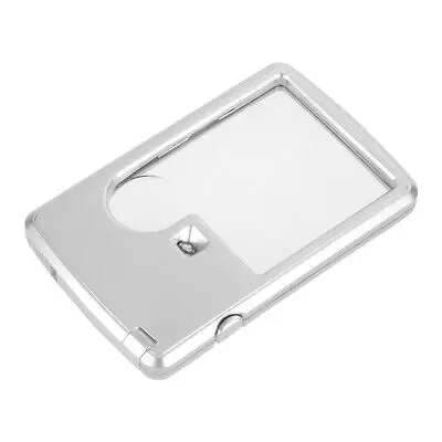 3X 6X увеличительное стекло с двумя объективами со светодиодной