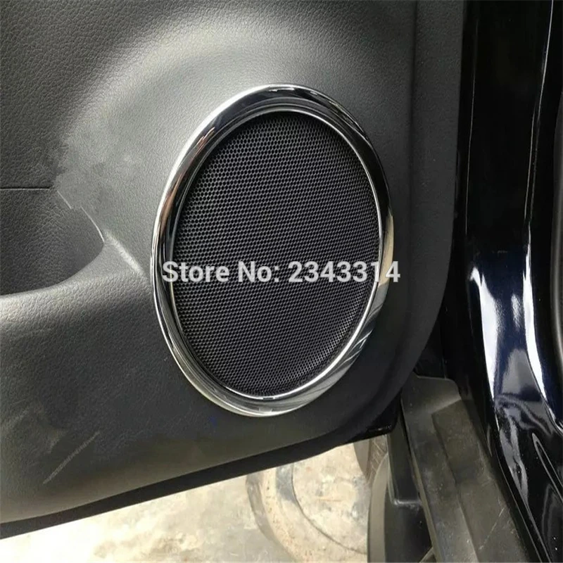 Хромированное защитное кольцо для стереозвука на дверь автомобиля 2015-2017 2018 2019