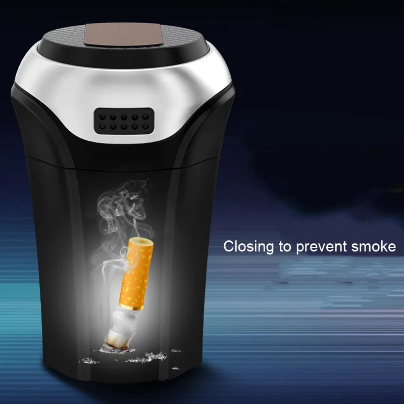 1 шт. автомобильная пепельница с зажигалками для сигарет USB зарядка Led синий свет