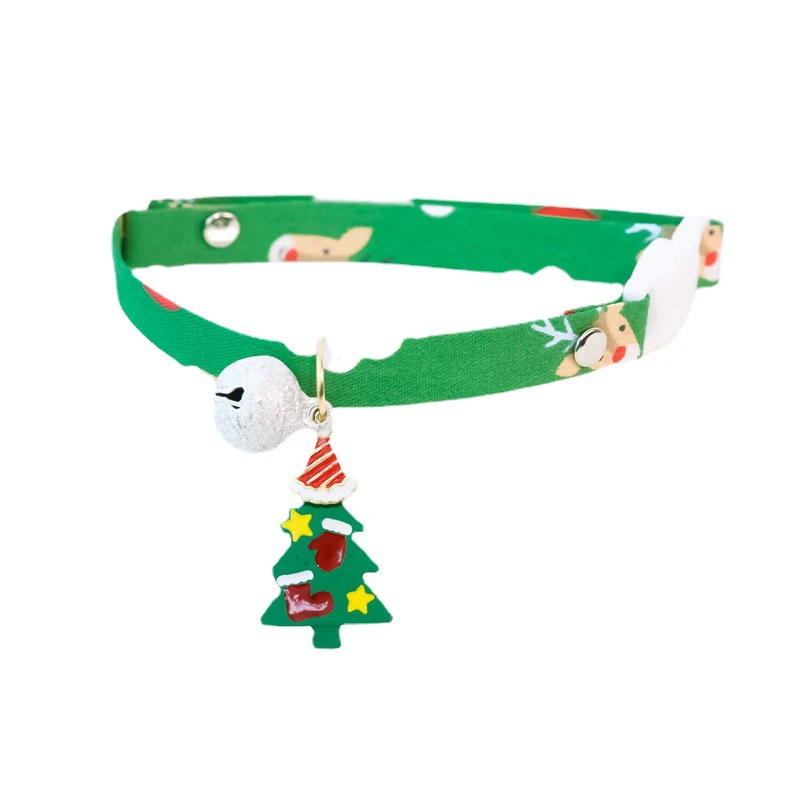 

Рождественский ошейник для собак, галстук-бабочка с колокольчиком, праздничное платье, ошейники для домашних животных, милые Мультяшные ош...