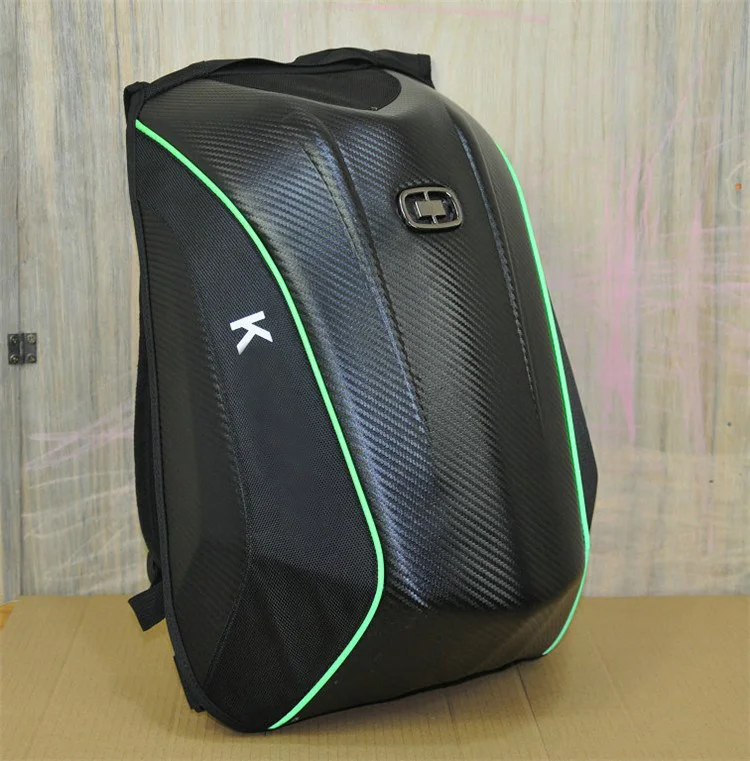 

Motorcycle Bag Waterproof Motorcycle Backpack Carbon Fiber Motocross Racing Riding Helmet Bag Motorbike Knight Backpack