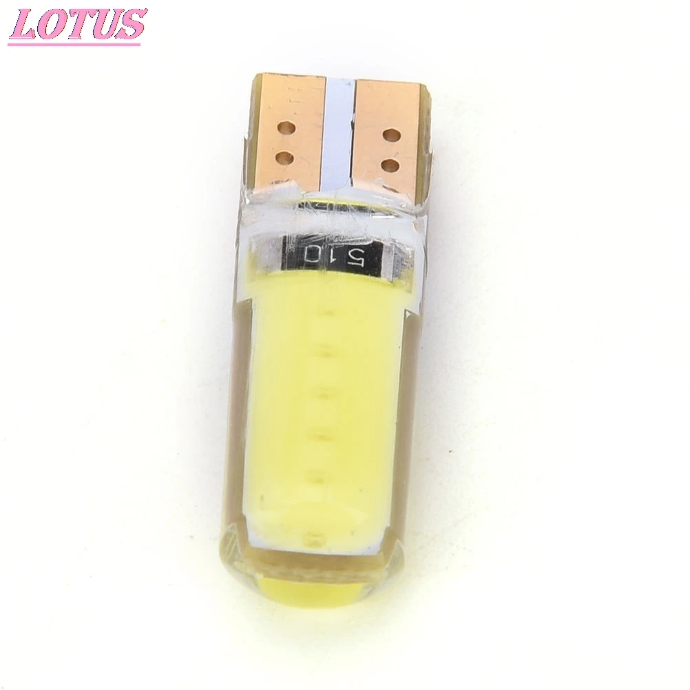 

New 1 Piece Super Bright T10 Silica Gel COB High Power 194 168 Car Led Lights LED License Plate Bulbs