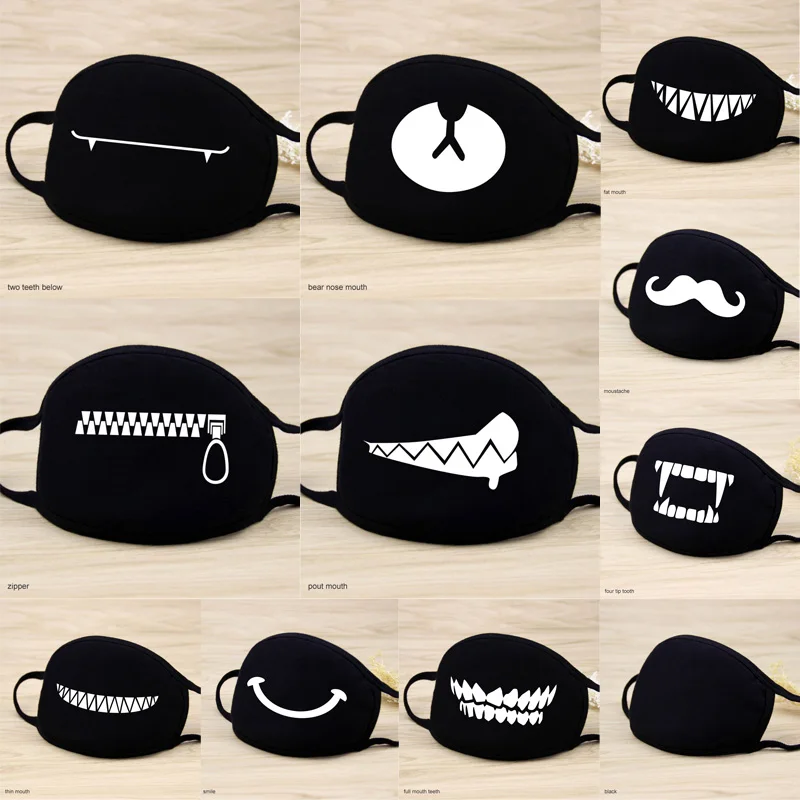 1 шт. белая Новинка антипылезащитная маска Kpop хлопковая для губ Милая аниме лица с