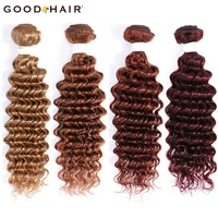 brazilian deep wave human hair bundles 99j burg red brown human hair weave bundles remy hair bundles free shipping good hair