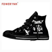 mens casual shoes high top canvas shoes sabbath metal music rock band made fashion lightweight breathable shoes for women