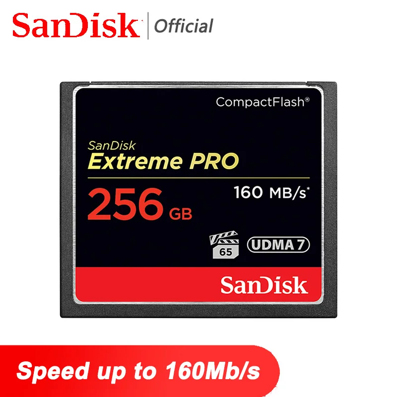 

SanDisk Extreme Pro Memory Card 64GB CF 160MB/S High Speed Flash Memory Card 128GB CF Cards 32GB 256GB Full HD Video For Camera
